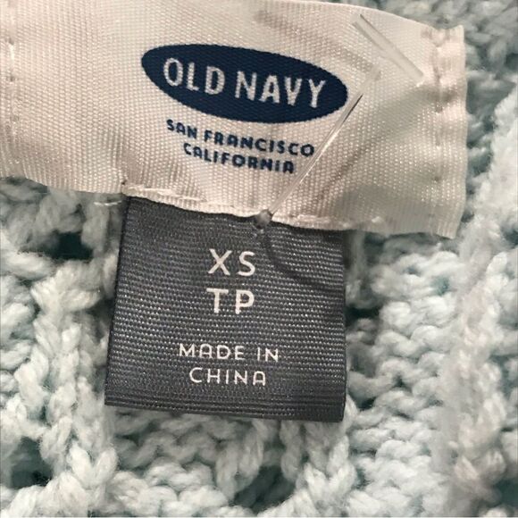 Pale pastel blue open knit sweater - Picture 8 of 11